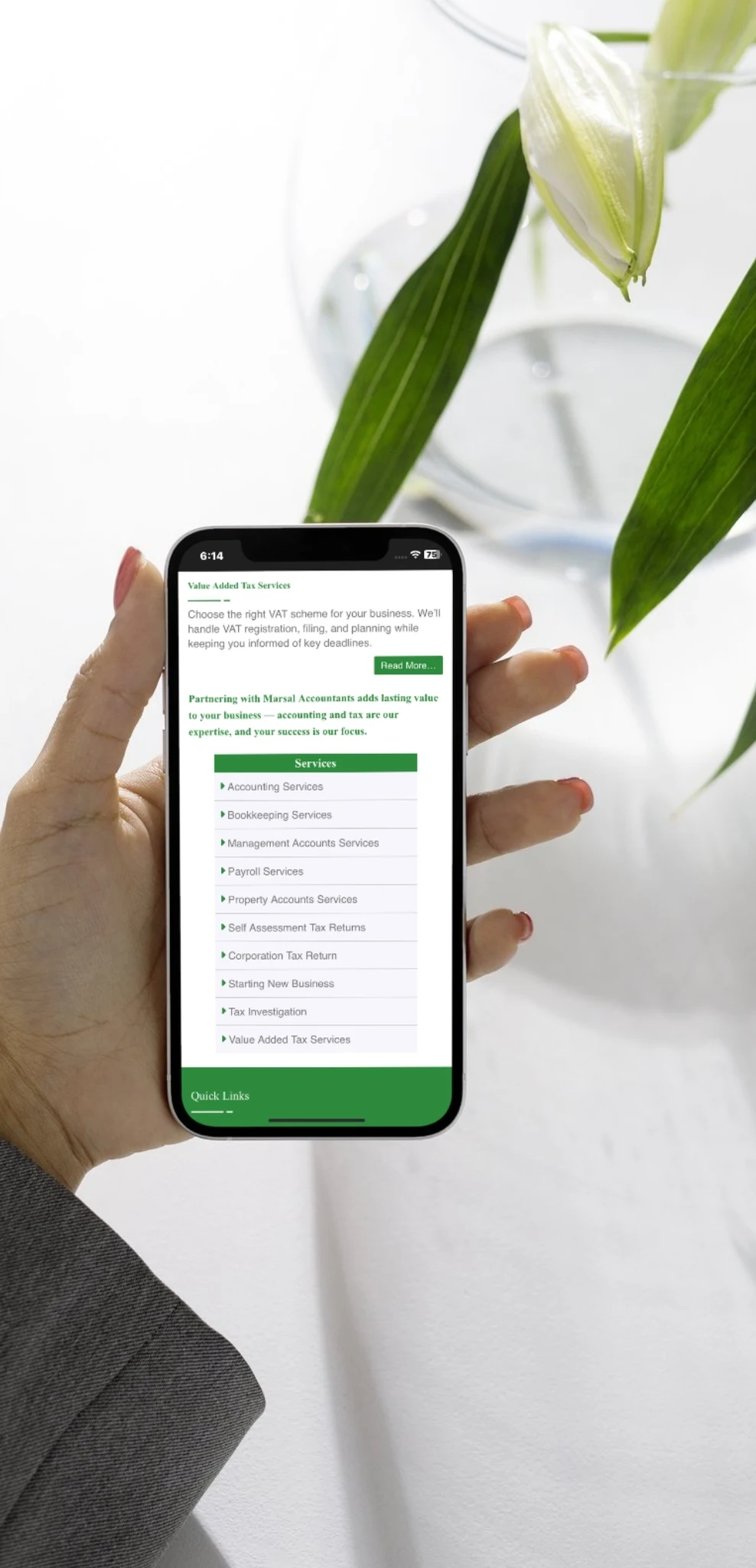 Marsal Accountants website development